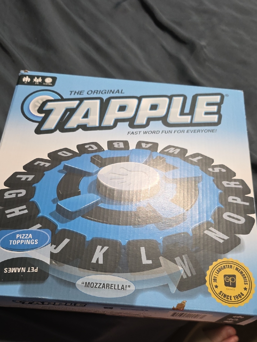 TAPPLE Fast Word Game - Blue and Black